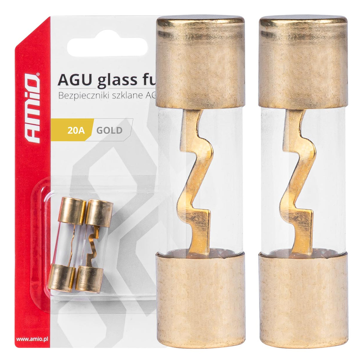 SIGURESA QELQI AM-03483 20A AGU-Glass Fuses 2 COPE