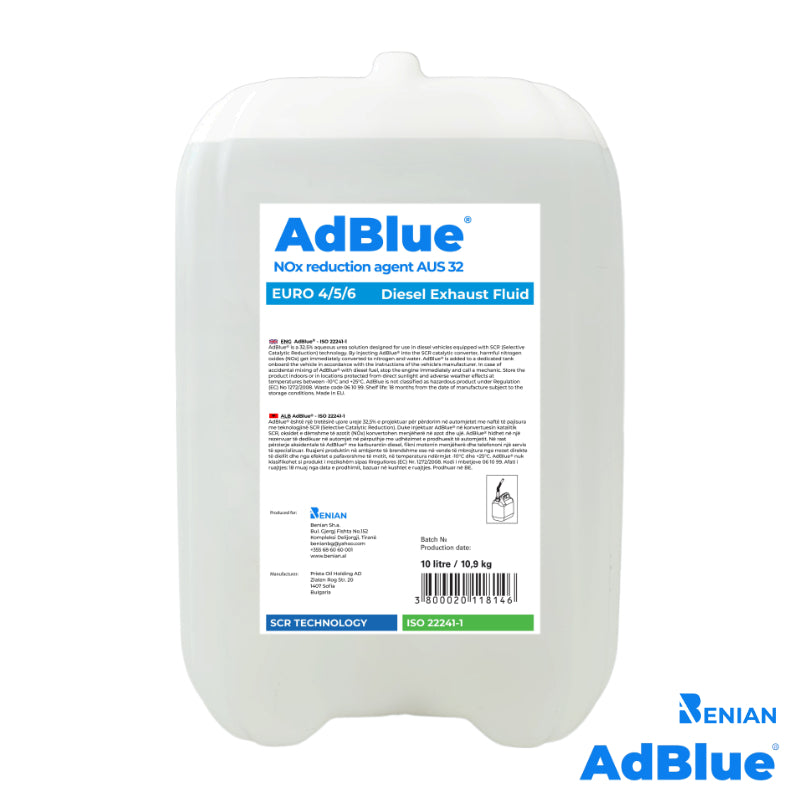 SOLUCION ADBLUE PER MARMITA KATALITIKE PRISTA (ISO 22241-1/ EURO 4/5/6) 10L