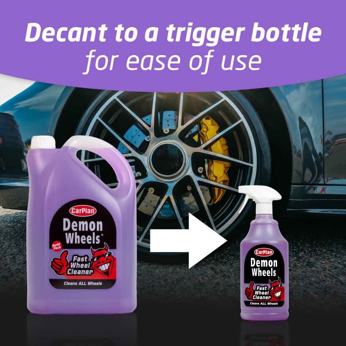 SOLUCION DISQESH CARPLAN DEMON WHEELS 5L-CDE005