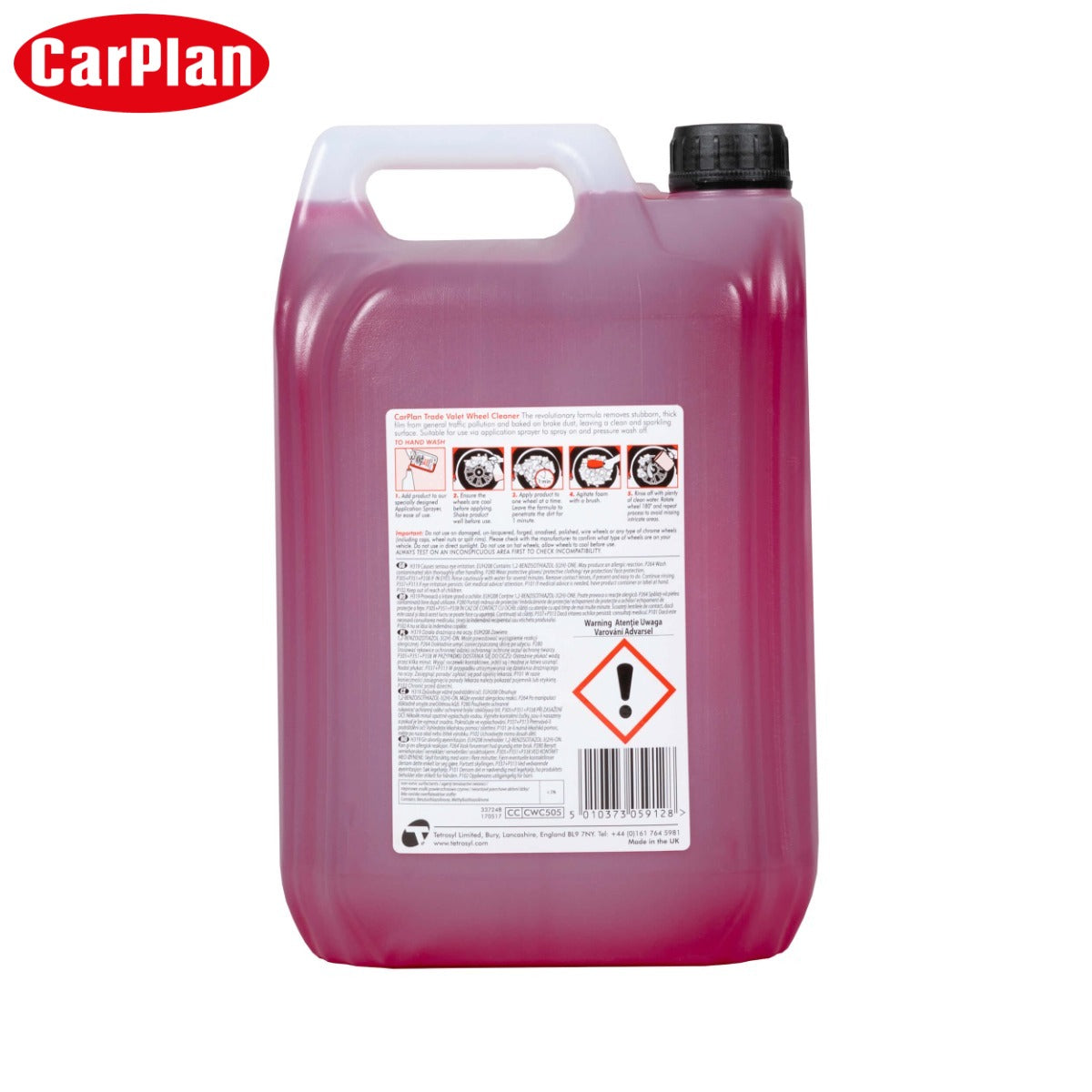 SOLUCION DISQESH CARPLAN TRADE WHEEL CLEANER 5L-CWC505