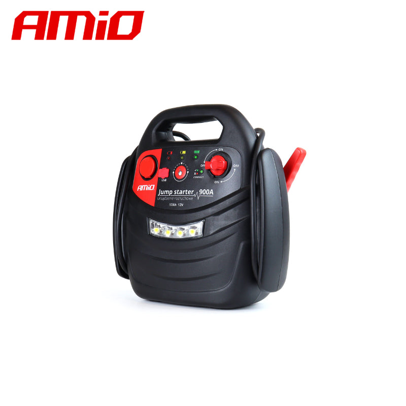 STARTER BATERIE 4-in-1 AMIO AM-02523 (Jump starter 12V 17Ah 900A)