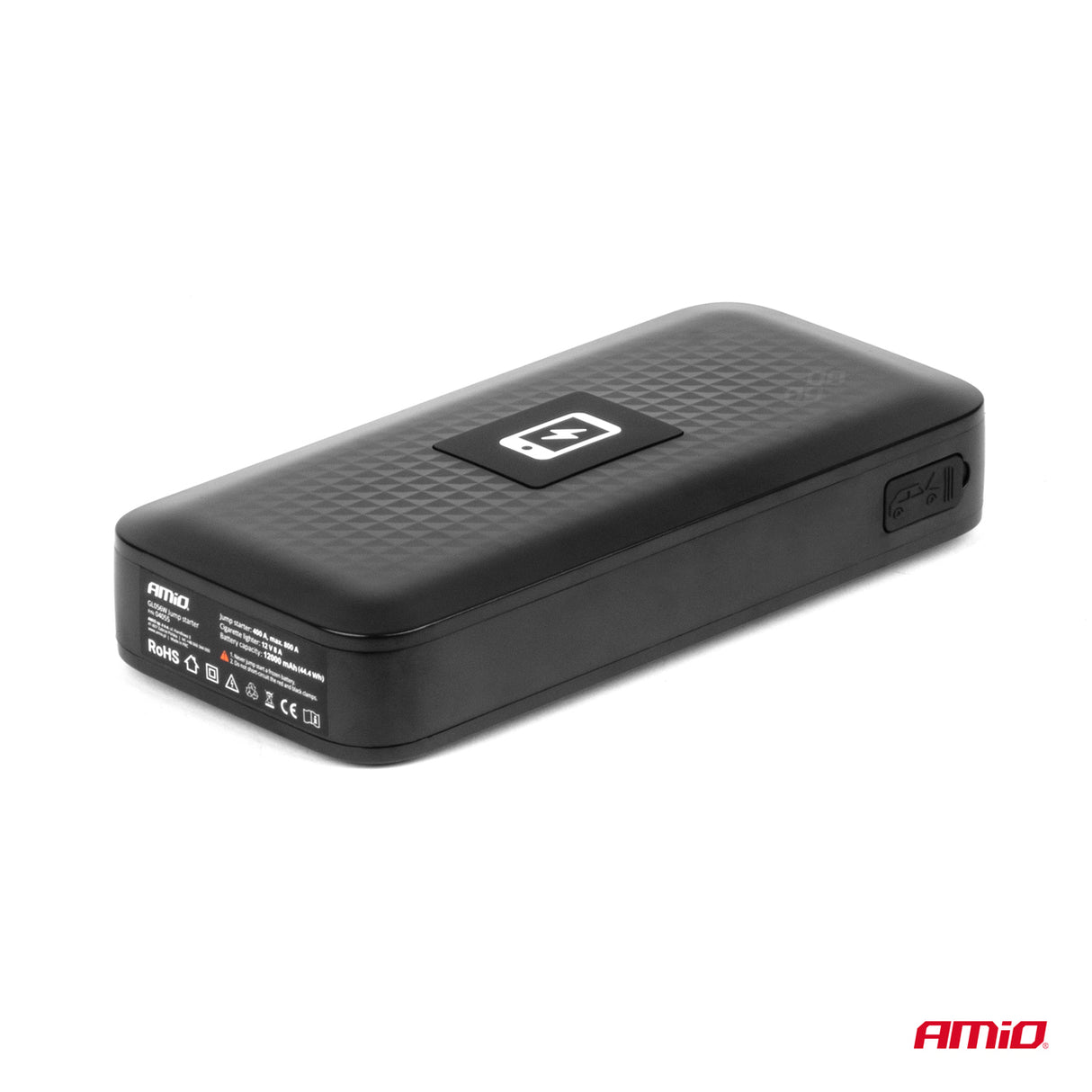 STARTER BATERIE PORTATIV DHE POWERBANK AMIO AM-04055 (Jump starter 12V 12Ah 800A)