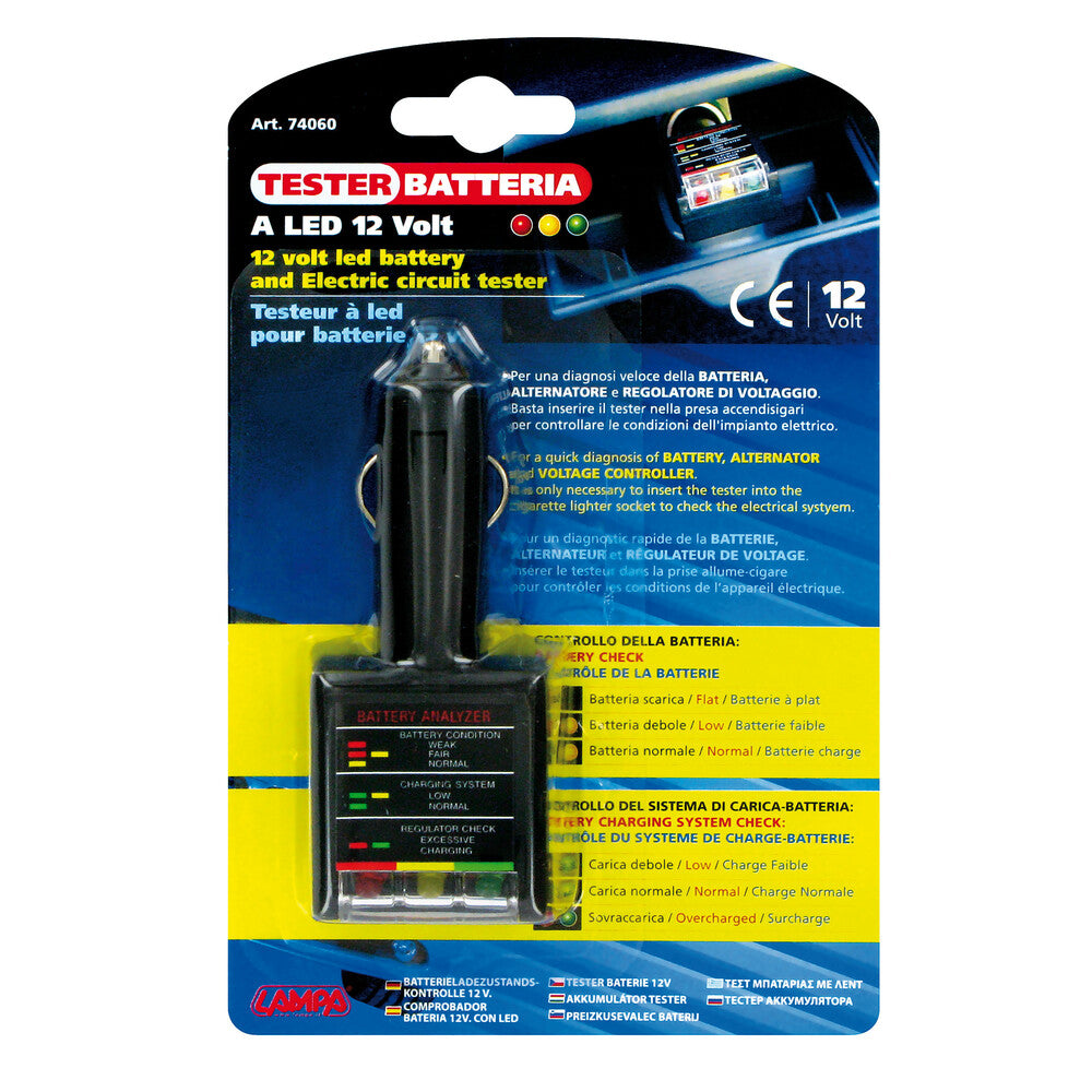 TESTER PER BATERI LMP-74060 12V ME LED