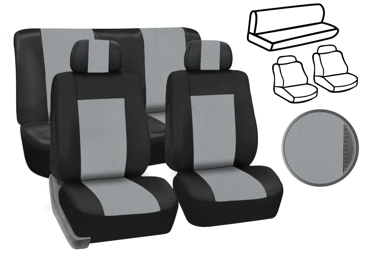 VESHJE SEDILJE CARTEX AP-1215-9 (E zezë+gri e lehtë)