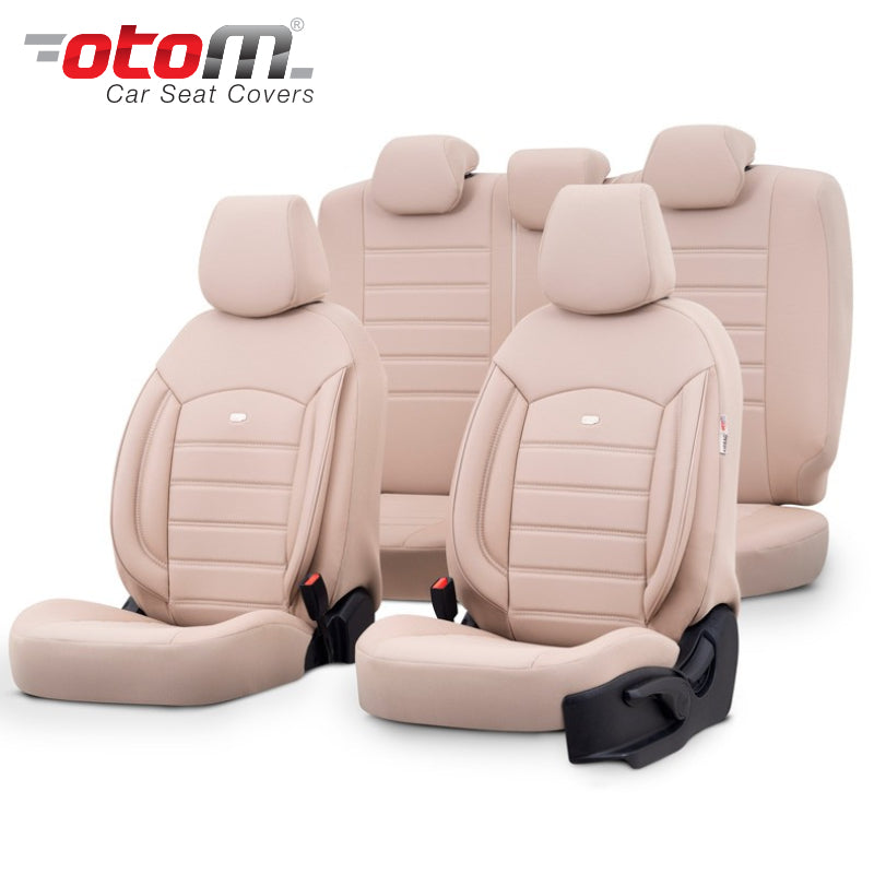 VESHJE SEDILJE OTOM INSPIRE INS-3509 LEATHER 3-ZIPPER AIRBAG (BEIGE) SET