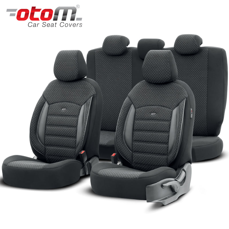 VESHJE SEDILJE OTOM SPORT PLUS SPTPLS-101 COTTON-LEATHER AIRBAG (BLACK) SET