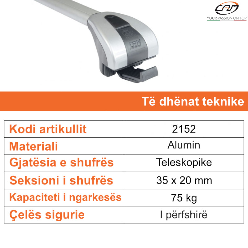 ZGARE MAKINE CAM TOTUS UNIC SW-AL TELESKOPIKE - 2152