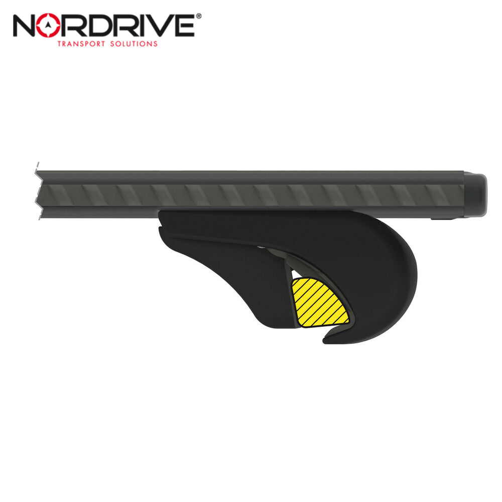 ZGARE MAKINE NORDRIVE SILENZIO-BLACK-ALUMINIUM OPEN RAIL LMP-N15090 M-120cm ME CELESA SET