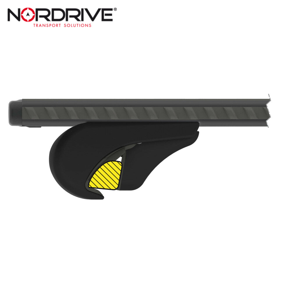ZGARE MAKINE NORDRIVE SILENZIO-BLACK-ALUMINIUM OPEN RAIL LMP-N15091 L-128cm ME CELESA SET