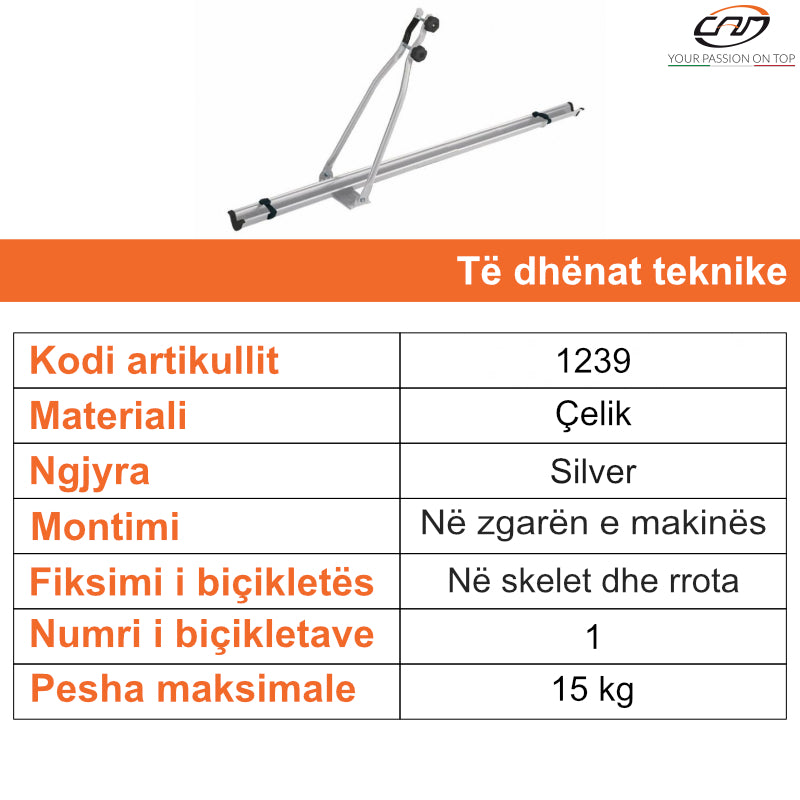 ZGARE PER BICIKLETE CAM SILVER - 1239