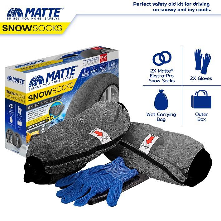 ZINXHIRE TEKSTILI PER BORE MATTE SNOW SOCKS EXTRA-PRO-Series (GRI) - MASA: L