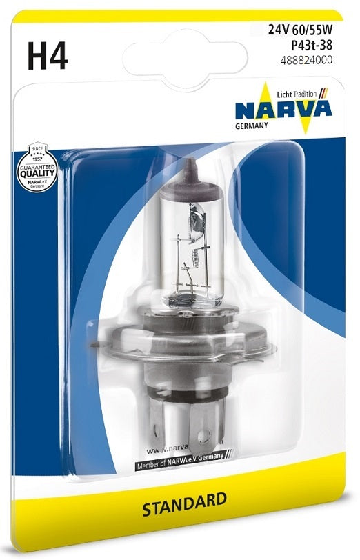 LLAMPA NARVA H4 24 V 75/70 W B1-48892 1 COPE