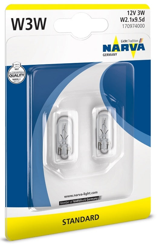 LLAMPA NARVA W3W 12 V B2-17097 2 COPE