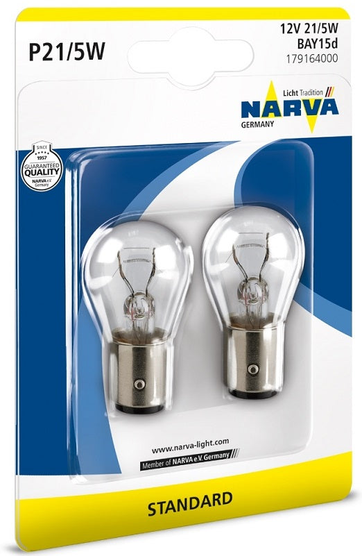 LLAMPA NARVA P21/5W 12 V B2-17916 2 COPE