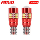 LLAMPA LED CANBUS AMiO AM-01446 3014-27SMD W5W 12V/24V Te bardha
