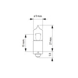 LLAMPA NARVA H10W 12 V C1-17833 1 COPE