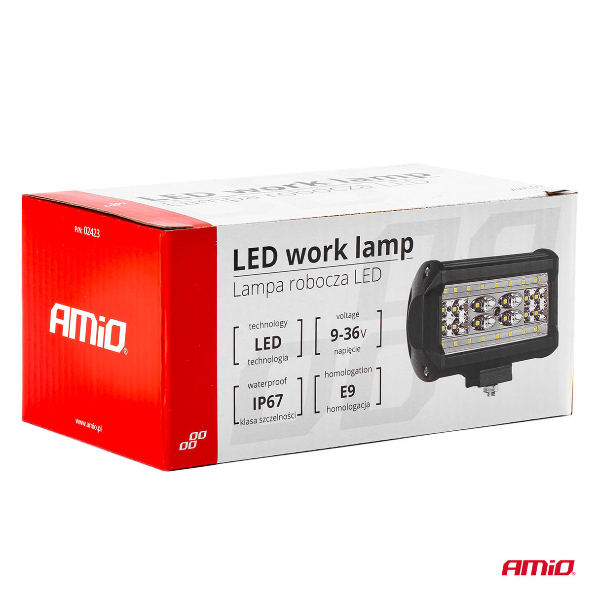 FENERE LED AMiO AM-02423 9-36V 28LED FLOOD (AWL-09) 136x82 mm 1 COPE