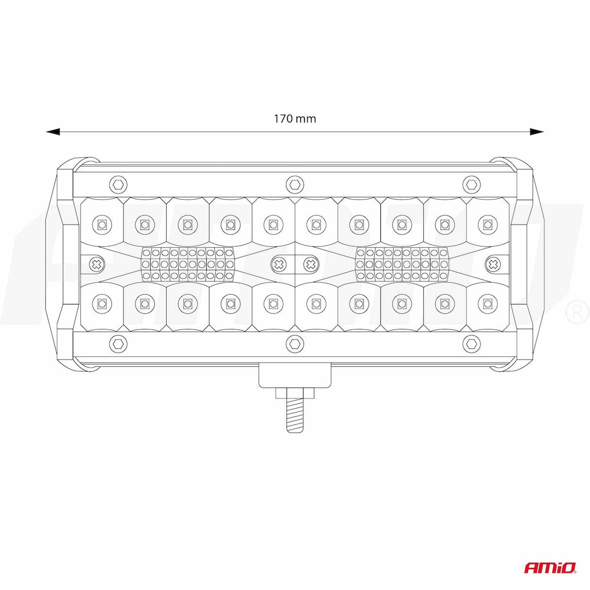 FENERE LED AMiO AM-02433 9-36V 40LED COMBO (AWL-19) 170 x 74 x 63 mm 1 COPE
