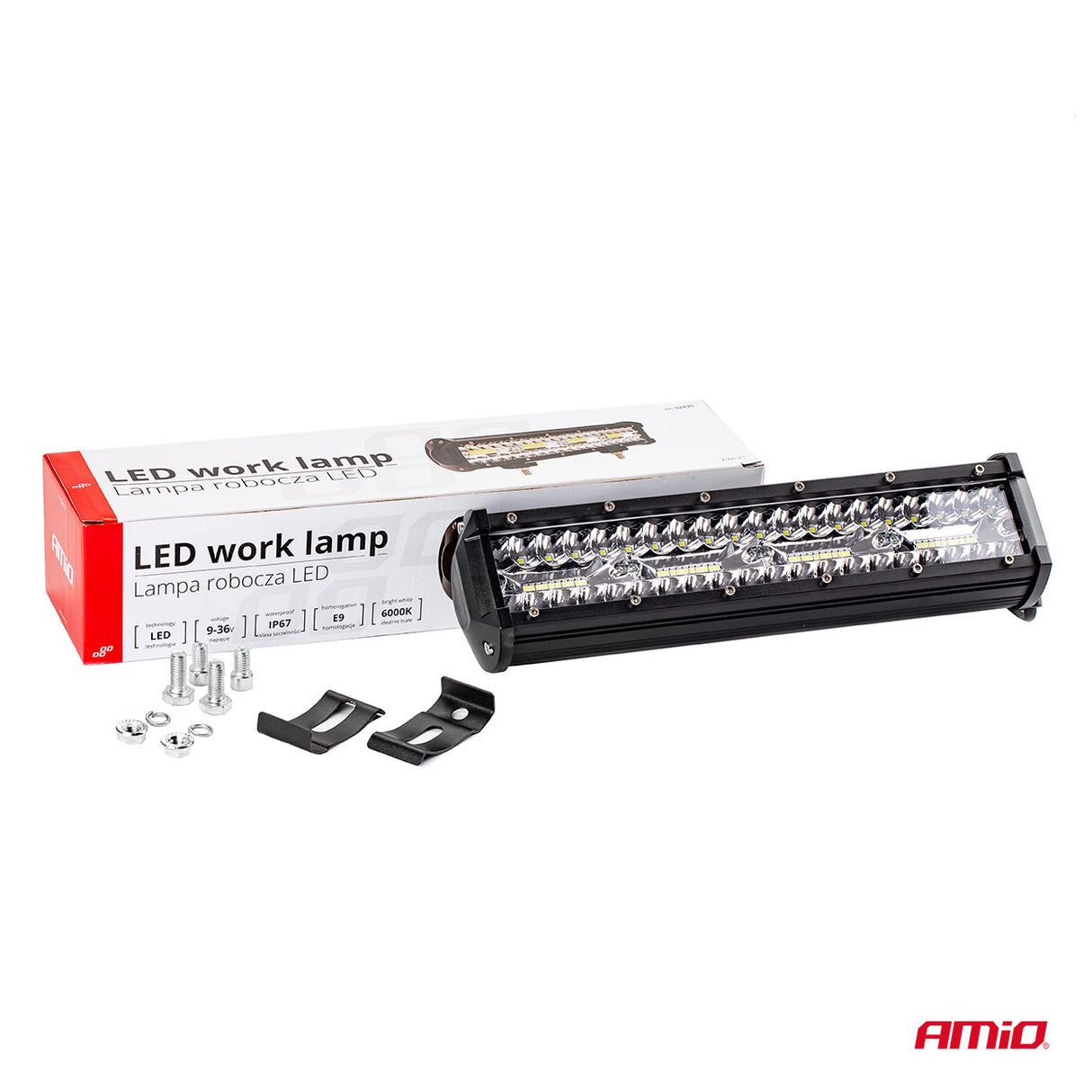 FENERE LED AMiO AM-02435 9-36V 80LED COMBO (AWL-21) 300x74 mm 1 COPE
