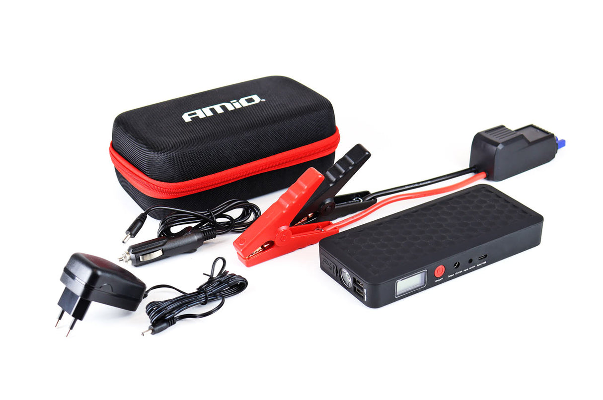 STARTER BATERIE PORTATIV DHE POWERBANK AMIO AM-02524 (Jump starter 12V 4Ah 800A)