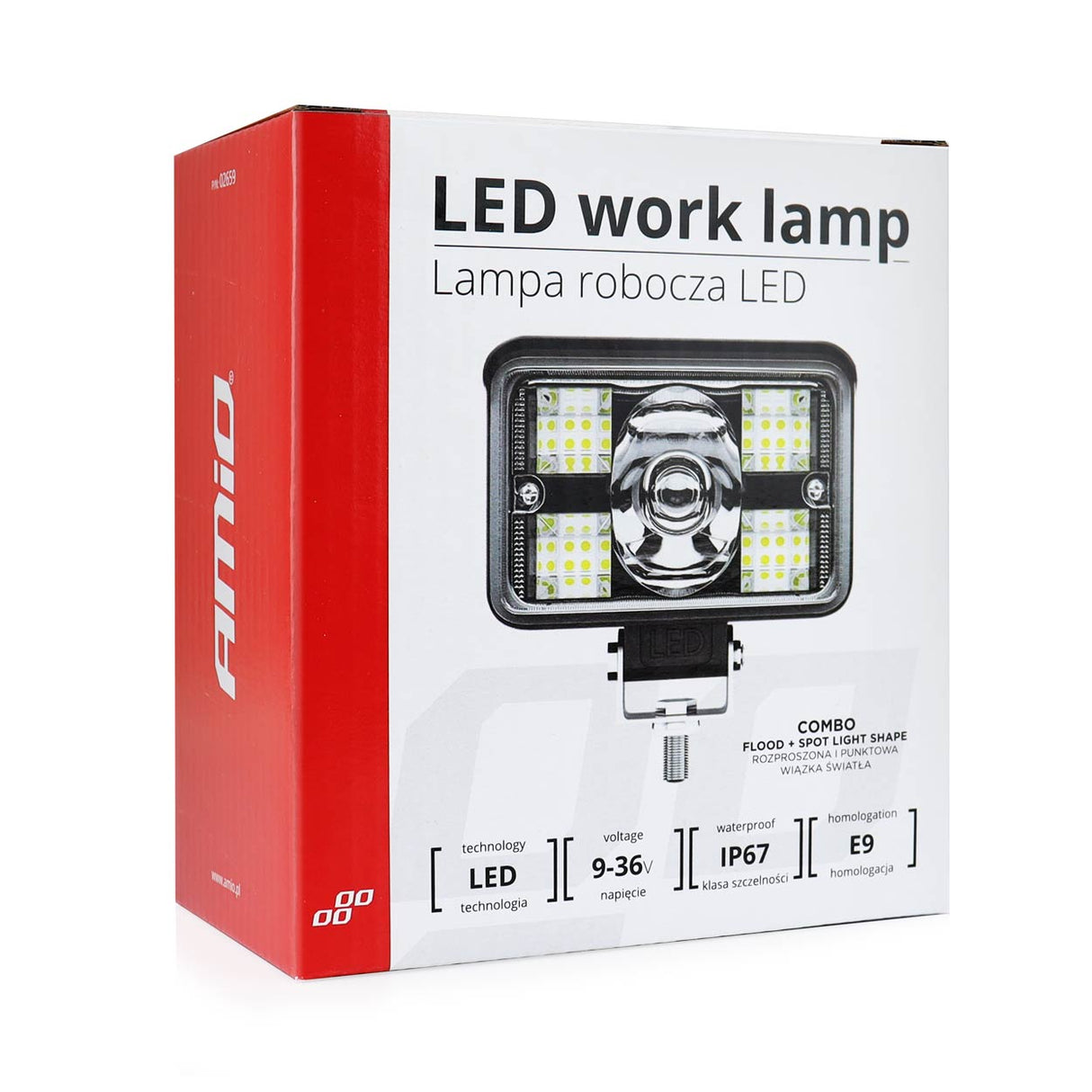 FENERE LED AMiO AM-02659 9-36V 17LED COMBO (AWL-32) 110x99x52 mm 1 COPE