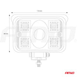 FENERE LED AMiO AM-02659 9-36V 17LED COMBO (AWL-32) 110x99x52 mm 1 COPE