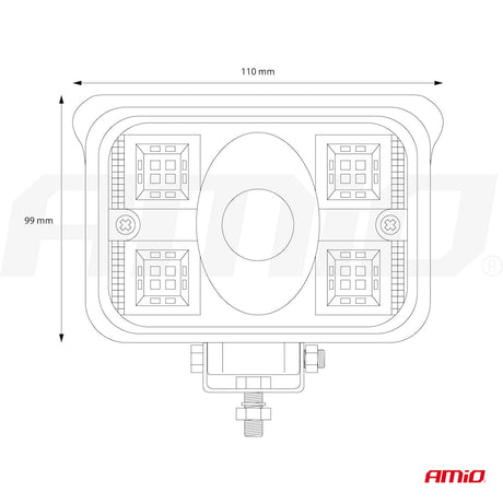FENERE LED AMiO AM-02659 9-36V 17LED COMBO (AWL-32) 110x99x52 mm 1 COPE