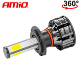 LLAMPA LED AMiO H7 COB-Series 360° AM-02844 +170% 12-24V 38W 6500K SET