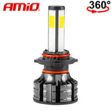 LLAMPA LED AMiO HB3 COB-Series 360° AM-02846 +170% 12-24V 38W 6500K SET