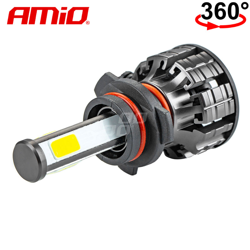 LLAMPA LED AMiO HB4 COB-Series 360° AM-02847 +170% 12-24V 38W 6500K SET