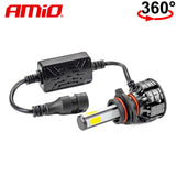 LLAMPA LED AMiO HB4 COB-Series 360° AM-02847 +170% 12-24V 38W 6500K SET