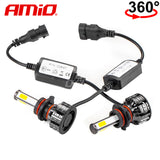 LLAMPA LED AMiO HB4 COB-Series 360° AM-02847 +170% 12-24V 38W 6500K SET