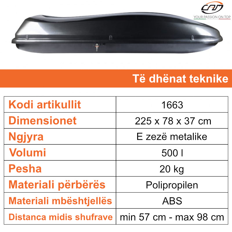 VALIXHE BAGAZHI CAM AIRTEK 505 (RAPID FIX) - 1663