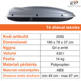 VALIXHE BAGAZHI CAM DYNAMIC 434 (RAPID FIX) METAL GRI - 2092
