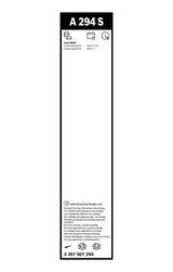 FSHIRESE XHAMI BOSCH AEROTWIN A-294-S (3 397 007 294) SMART FORTWO Cabrio (451) 60+55cm SET