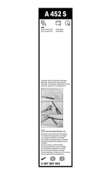 FSHIRESE XHAMI BOSCH AEROTWIN A-452-S (3 397 007 452) BMW 3 Convertible (E93) 60+45cm SET