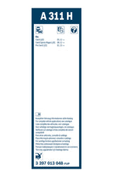 FSHIRESE XHAMI E PASME BOSCH AEROTWIN A-311-H (3 397 013 048) KIA CEE'D (JD) 30cm 1 COPE