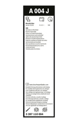 FSHIRESE XHAMI BOSCH AEROTWIN A-004-J (3 397 110 004) MERCEDES-BENZ SPRINTER 3,5-t Platform/Chassis (B907, B910) 65+60cm SET