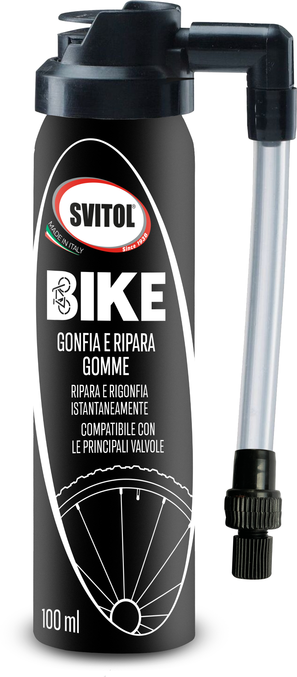SOLUCION PER RIPARIM GOMA BICIKLETASH AREXONS SVITOL BIKE GONFIA E RIPARA GOMME 100 mL-4379/ 4477