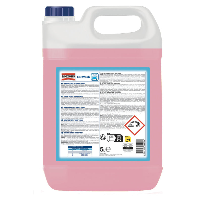 SHAMPO PA KONTAKT AREXONS SHAMPOO EFFETTO SNOW ROSSO (1:20) 5 L-4422