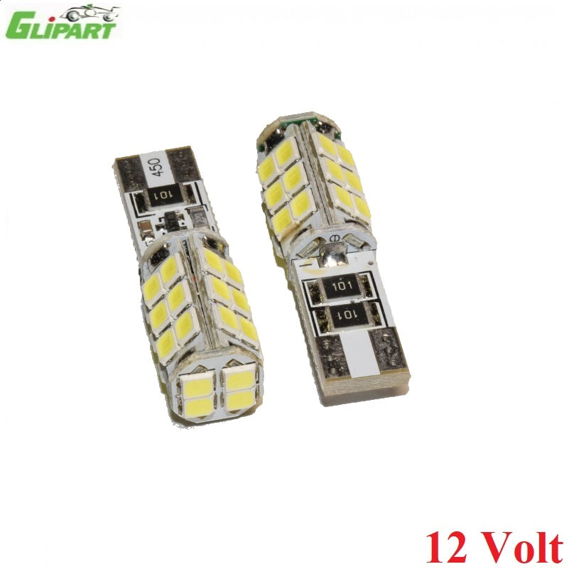 LLAMPA LED GLIPART W5W 12 V 28-SMD-LED WHITE CANBUS GP-90056 2 COPE