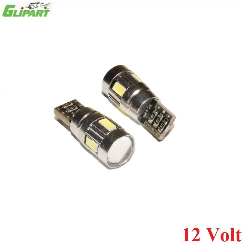 LLAMPA LED GLIPART W5W 12 V 6-SMD-LED WHITE CANBUS GP-90058 2 COPE