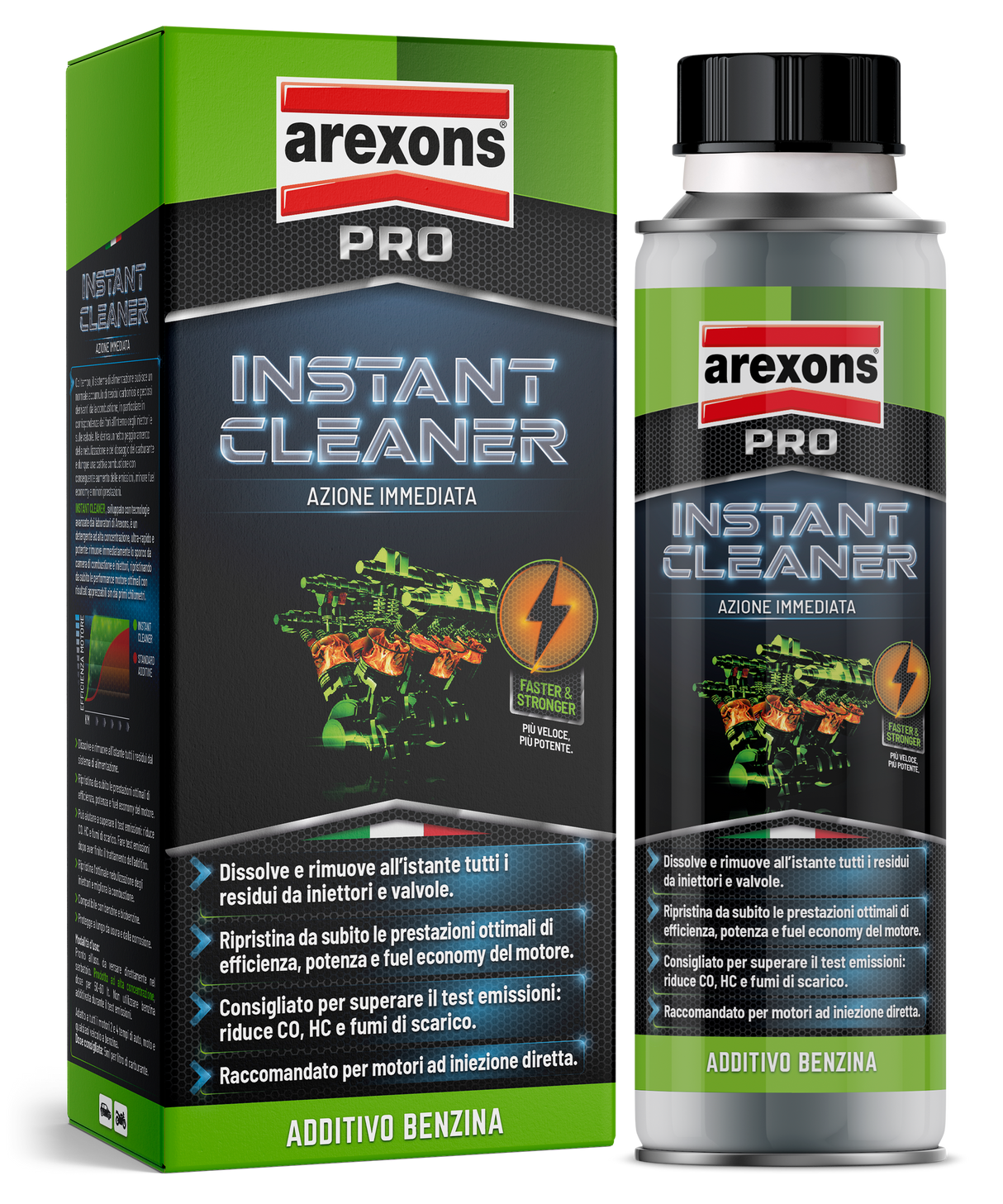 ADITIV BENZINE AREXONS INSTANT CLEANER BENZINA (KUNDER TYMIT) 325 mL-9889