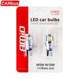 LLAMPA LED CANBUS AMiO AM-02801 3030-6SMD W5W W10W 12V/24V Te bardha