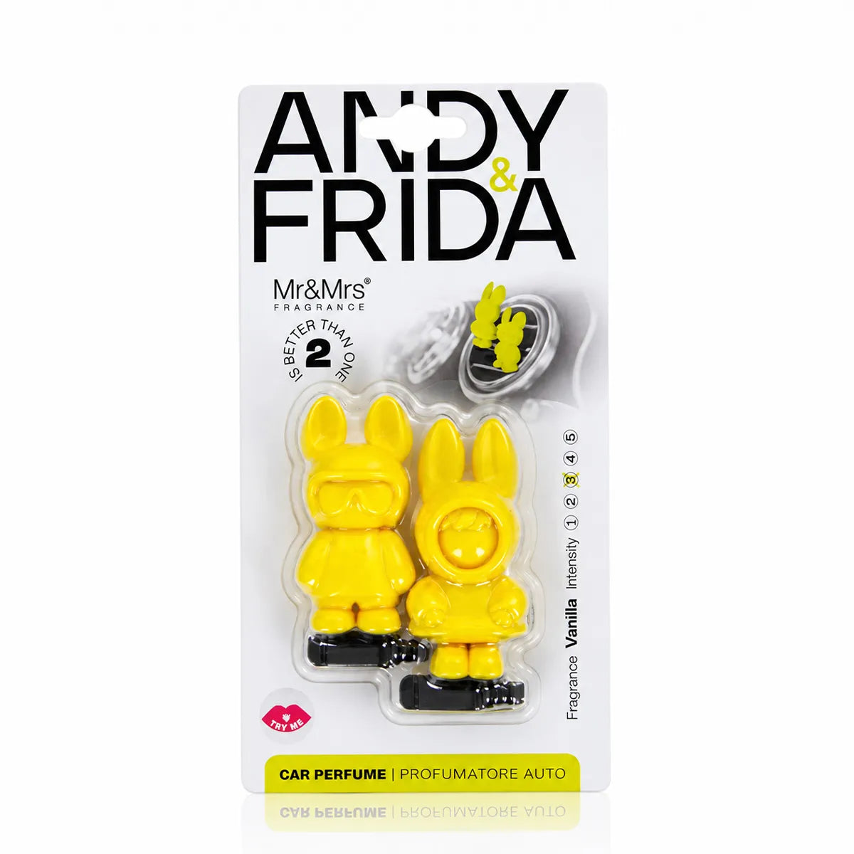 AROMATIK MR & MRS ANDY & FRIDA VANILLA (YELLOW) 2CP