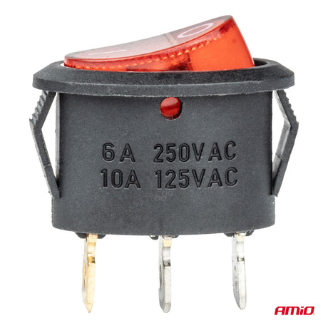 BUTON ELEKTRIK AM-02461 12V/230V Drite e Kuqe (BU-01)