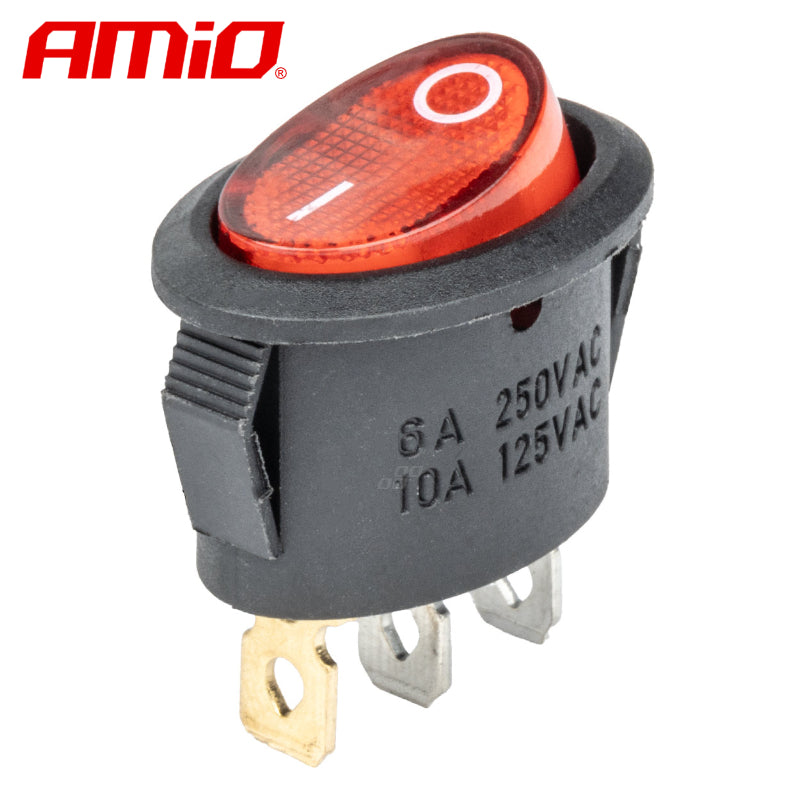 BUTON ELEKTRIK AM-02461 12V/230V Drite e Kuqe (BU-01)