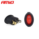 BUTON ELEKTRIK AM-02461 12V/230V Drite e Kuqe (BU-01)