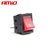 BUTON ELEKTRIK AM-02462 12V/230V Drite e Kuqe (BU-02)