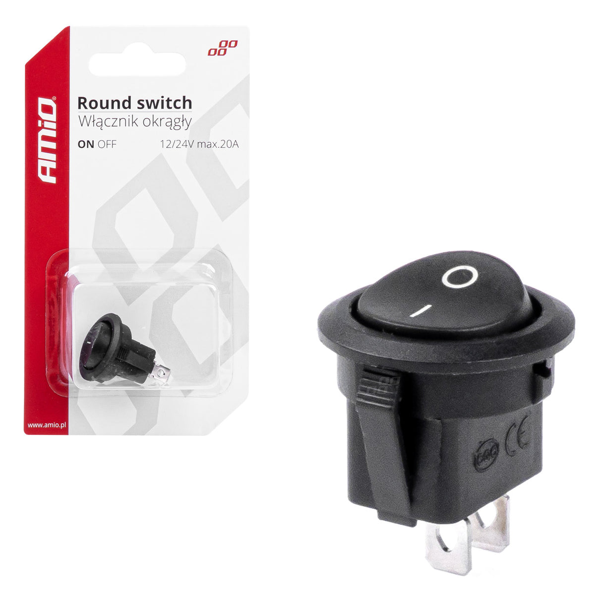 CELES ELEKTRIK ON-OFF AM-03083 12V 20A Round Switch